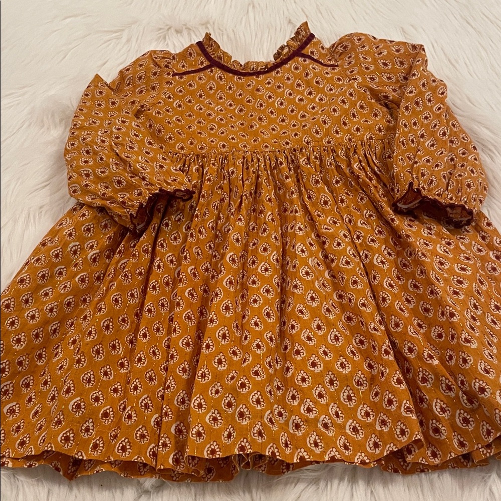 Pink Chicken Girls Charlie Ruffled Long Sleeve Dress